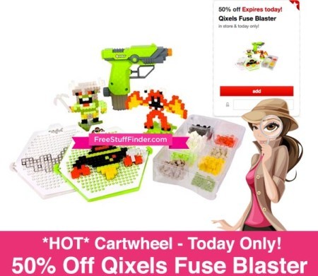 *HOT* 50% Off Qixels Fuse Blaster Cartwheel (Today Only)