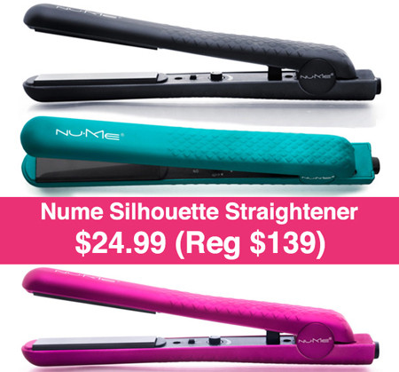 *HOT* $39 (Reg $139) Nume Silhouette Straightener + FREE Argan Oil + FREE Shipping