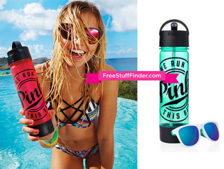 Free VS Sunglasses & Water Bottle w/ $50 Pink Purchase