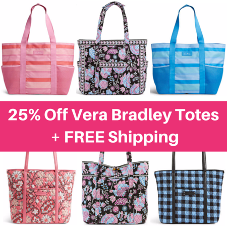 25% Off Vera Bradley Totes