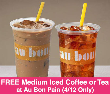 Free-medium-Iced-Coffee-or-Tea-at-Au-Bon-Pain