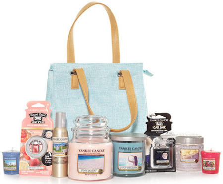 *HOT* $25 ($100 Value) Yankee Candle 8-Piece Christmas Tote + FREE Shipping