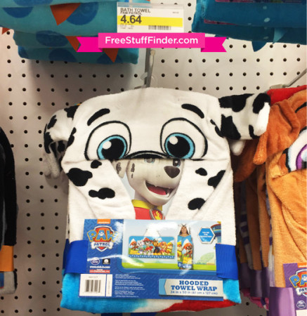 $4.64 (Reg $15.49) Paw Patrol Hooded Towel Wrap at Target