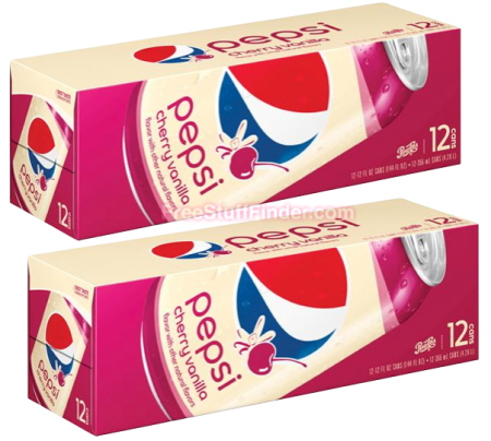 $2.50 (Reg $4.99) PEPSI 12-pack Cherry Vanilla at Kroger