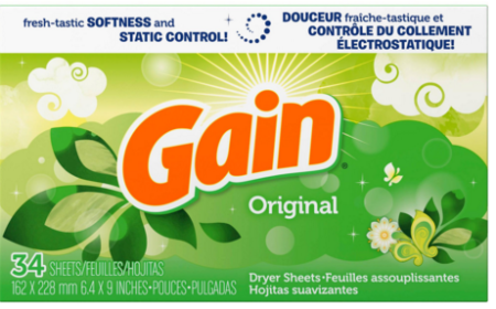 $0.33 (Reg $2) Gain Dryer Sheets at Dollar General