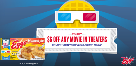 *HOT* Free $6.00 Movie Cash WYB 3 Eggo Products