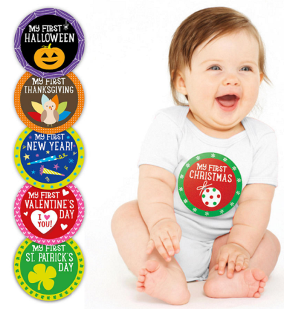 $4.99 (Reg $10) My First Holiday Belly Stickers + Free Pickup