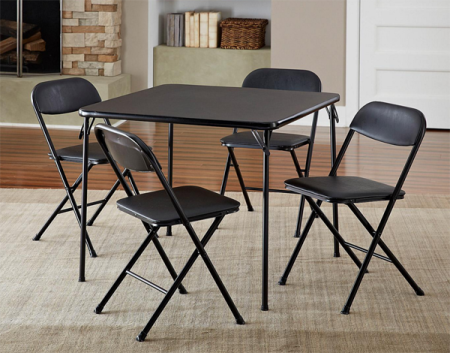 $49.87 (Reg $57) 5-Piece Card Table Set + Free Pickup