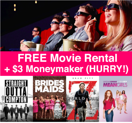 *HOT* FREE Fandango Movie Rental + $3 Moneymaker
