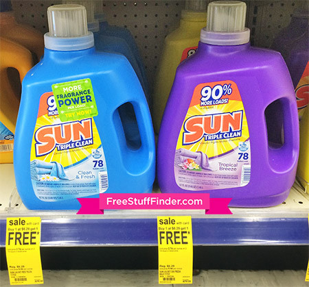$3.15 (Reg $6.29) Sun Liquid Laundry Detergent at Walgreens