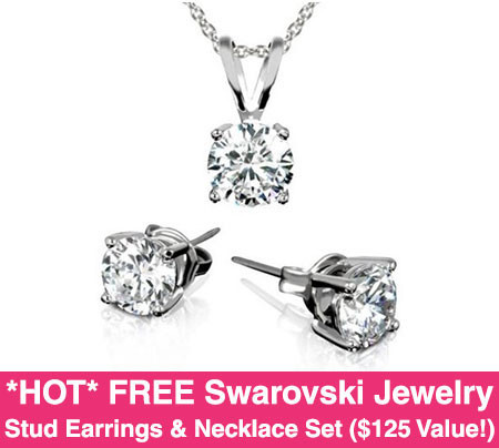 *HOT* FREE Swarovski Earring Necklace Set ($125 Value!)