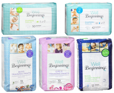 $4 (Reg $8.79) Well Beginnings Baby Diapers + FREE Shipping