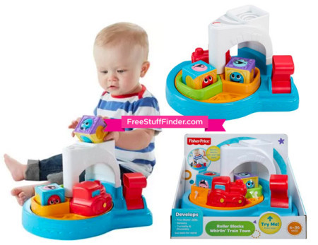 $4 (Reg $15) Fisher-Price Roller Blocks Whirlin' Train Town + Free Pickup