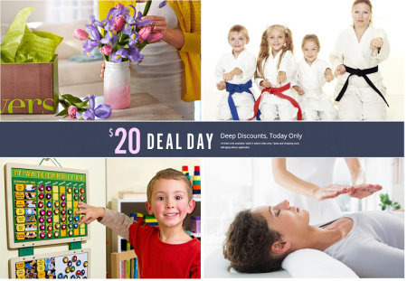 *HOT* $20 Deal Day at Groupon (Today Only)