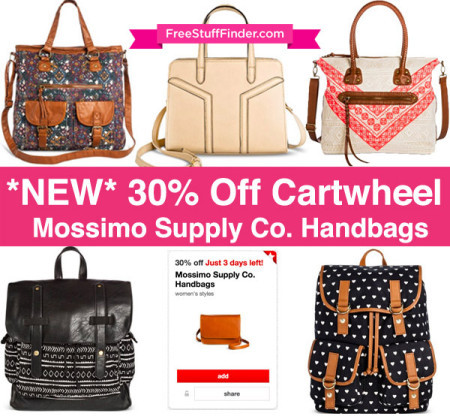 30% Off Mossimo Supply Co Handbags Cartwheel Offer
