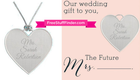 FREE Personalized Keepsake Heart for Future Brides