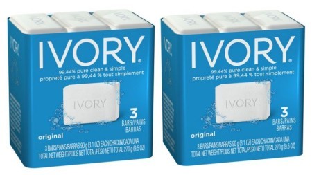 $0.75 (Reg $1.49) Ivory 3 Pack Bar Soap at Kroger