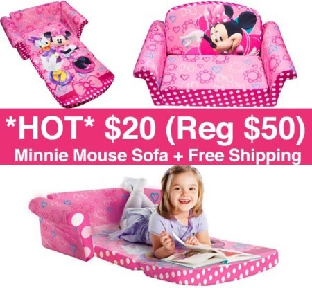 *HOT* $25.14 (Reg $50) Minnie Mouse Sofa + FREE Shipping