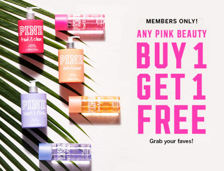 *HOT* Buy 1 Get 1 FREE Pink Beauty Item (VS Pink Members Only)