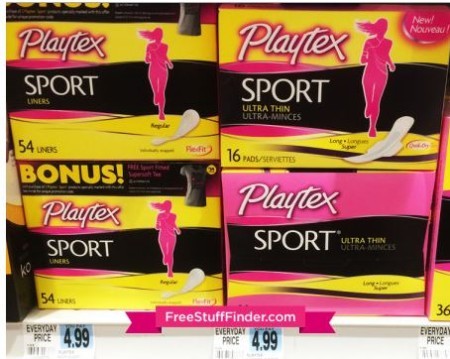 $2.99 (Reg $4.99) Playtex Sport Liners and Pads at Rite Aid