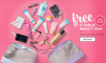 FREE 17-Piece Beauty Bag w/ Ulta Purchase ($140 Value!)