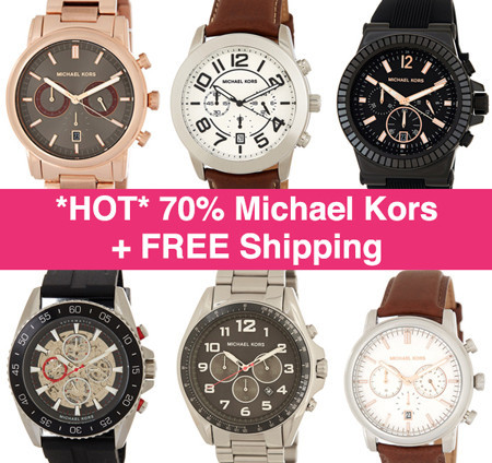 *HOT* 70% Off Michael Kors Men's Watch + FREE Shipping