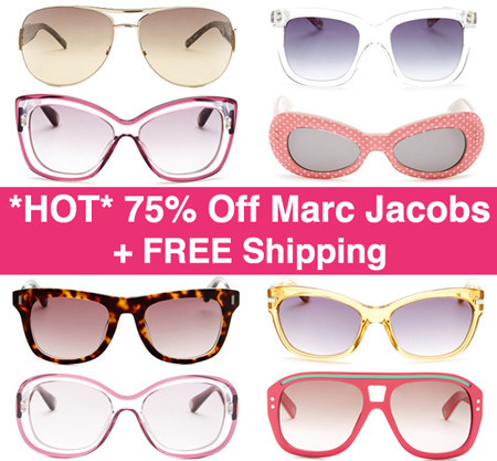 Up to 75% Off Marc Jacobs Sunglasses + FREE Shipping