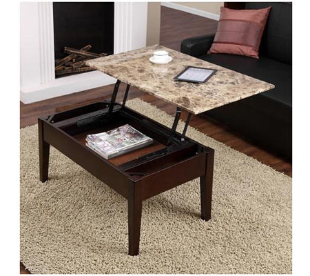 $89 (Reg $99) Faux Marble Lift Top Coffee Table + Free Shipping