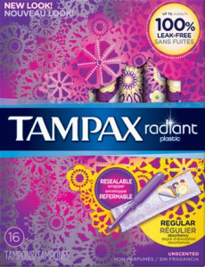 $3.22 (Reg $3.97) Tampax Radiant Tampon at Walmart
