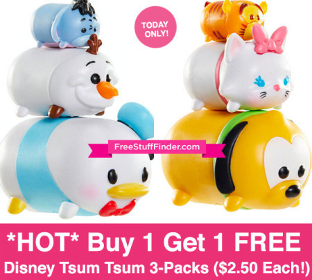 *HOT* B1G1 FREE Disney Tsum Tsum 3-Packs (ONLY $2.50!)