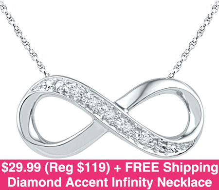 $29.99 (Reg $119) Diamond Accent Infinity Necklace + FREE Shipping