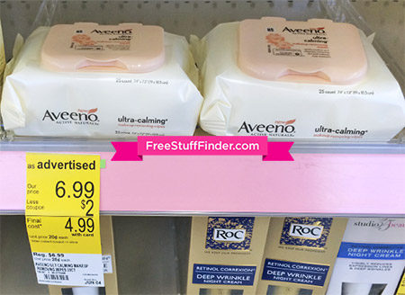 *HOT* $0.24 (Reg $7) Aveeno Face Wipes at Walgreens