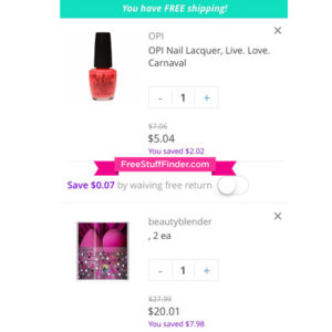 Beautyblender-Checkout