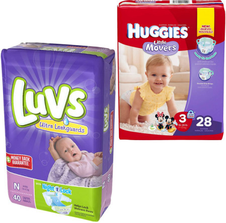 *NEW* Huggies and Luvs Diaper Coupons ($6.00 in Total)