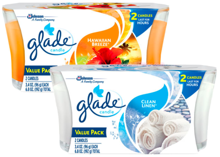 $0.88 (Reg $5.47) Glade Candle Twin Pack at Walmart