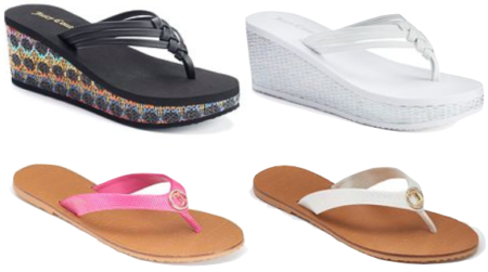 $6.79 (Reg $28) Juicy Couture Flip-Flops + FREE Pickup