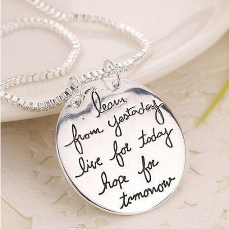 Learn From Yesterday Necklace