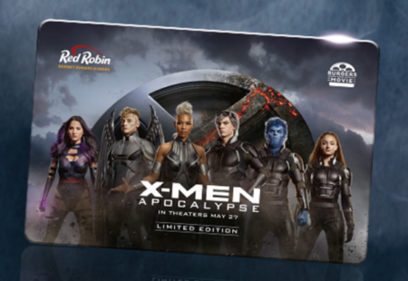 FREE X-Men Movie Ticket w/ Red Robin Gift Card Purchase