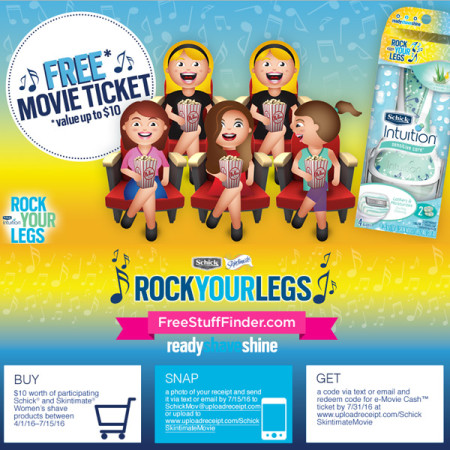 *HOT* FREE Movie Ticket with $10 Schick Purchase