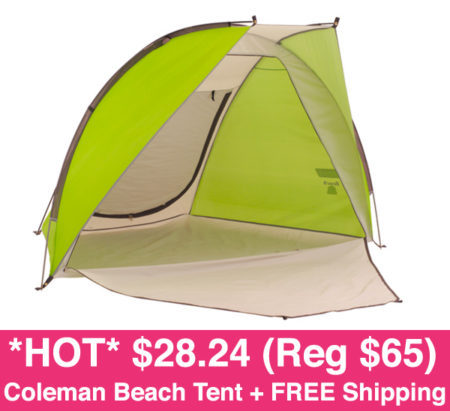 *HOT* $27.57 (Reg $65) Coleman Beach Tent + FREE Shipping