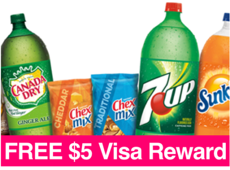 FREE $5 Visa Gift Card w/ $10 Soda & Chex Mix Purchase