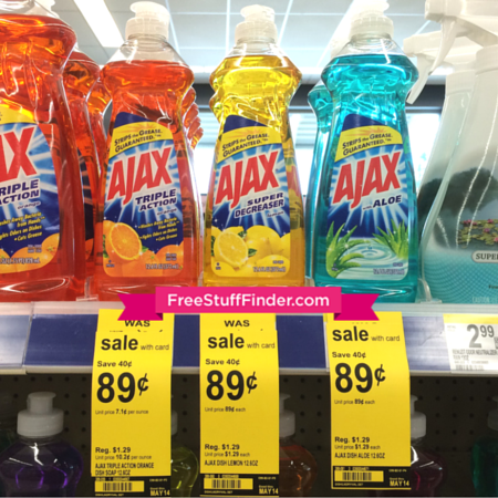 $0.74 (Reg $1.29) Ajax Dish Liquid at Walgreens