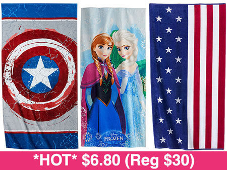 *HOT* $3.49 (Reg $30) Disney Towels + FREE Shipping