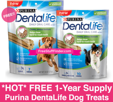 *HOT* Win FREE 1-Year Supply Purina DentaLife Dog Treats