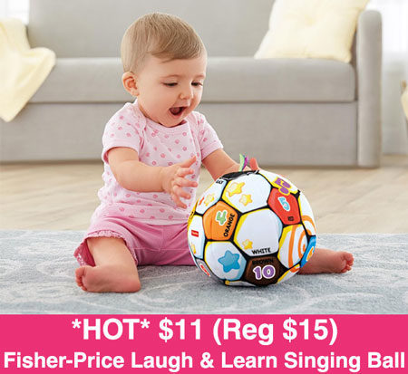 $11 (Reg $15) Fisher-Price Laugh & Learn Singing Ball