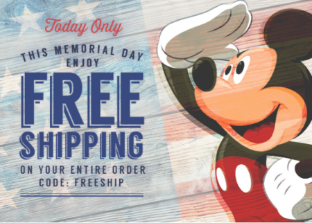 FREE Shipping on Disney Store Entire Order (5/30 Only)