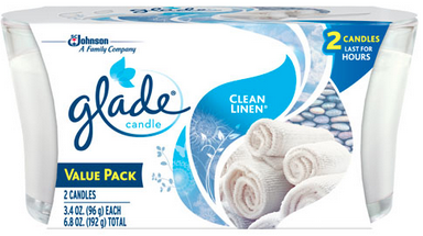 glade twin candle