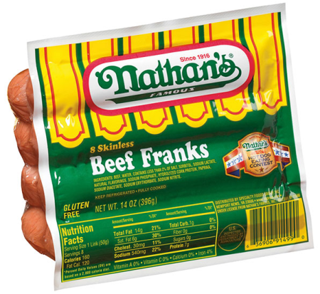 *HOT* $1.75 (Reg $4.39) Nathan's Hot Dogs at Kroger