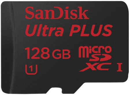 sandisk ulta plus 128gb memory card
