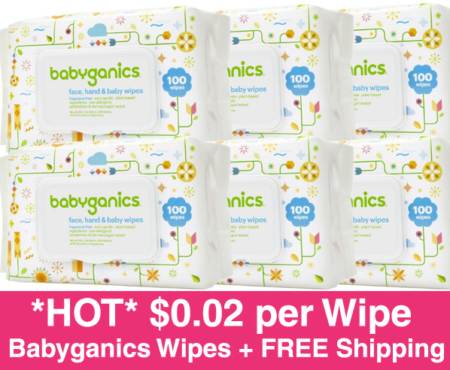 Babyganics Wipes 600